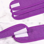 Whaline Spa Facial Headband 4 Packs Head Wrap Terry Cloth Headband Adjustable - Image 5