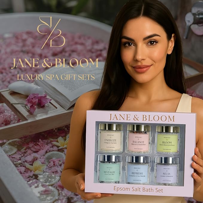 Epsom Salt Bath Gift Set – 6 Aromatherapy Blends - Image 7