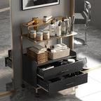 Salon Rolling Trolley with Lockable Wheels Storage Drawers Tool Organizer - Image 7