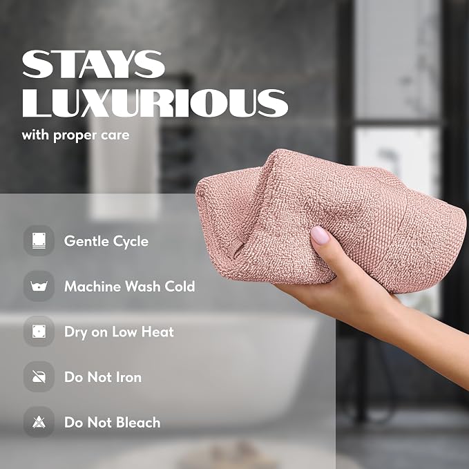White Classic Pink Hand Towels for Bathroom Cotton Hand Towel Bulk for Gym - Image 6