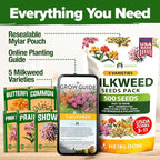 HOME GROWN Milkweed Flower Seeds - Image 7