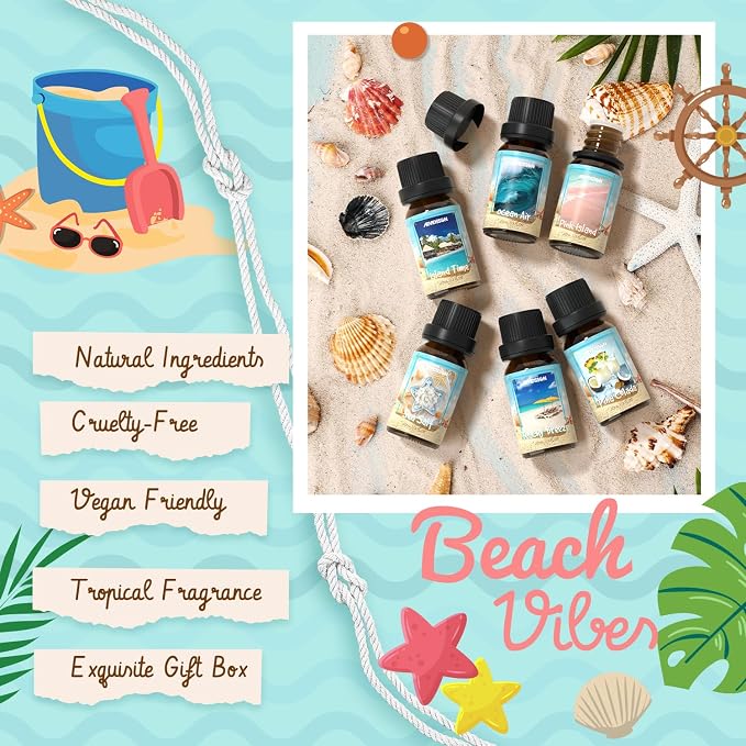 ARVIDSSON Beach Fragrance Oils Set, Summer Essential Oils - Image 5