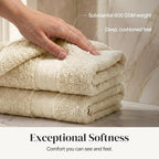 Modern Threads - Spun Loft 6-Piece 100% Combed Cotton Towel Set - Bath Towels - Image 4