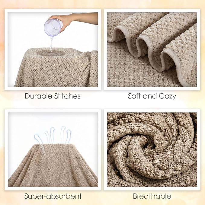 Peryiter Oversized Bath Towels Set of 6 - Image 4