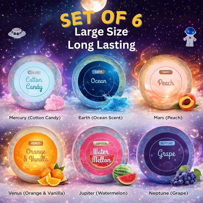 EvolutionUSA 6 Space Bath Bombs - Image 3