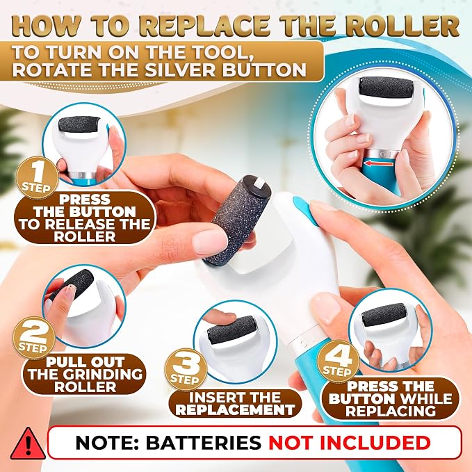 Electric Foot Callus Remover Tool | Batteries Not Included – High-Speed Foot - Image 7