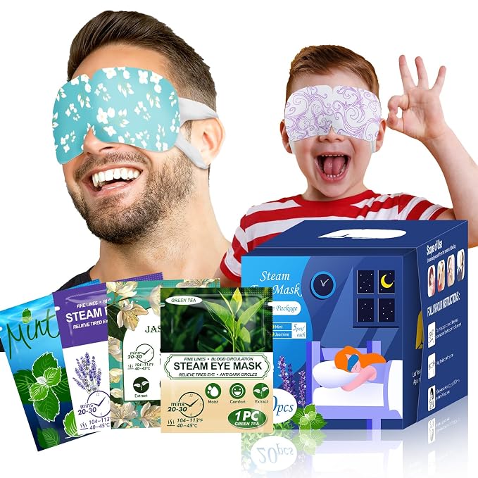 ProCIV 20-Pack Steam Eye Masks for Dry Eyes, Warm Eye Mask, Relief Fatigue & by ProCIV