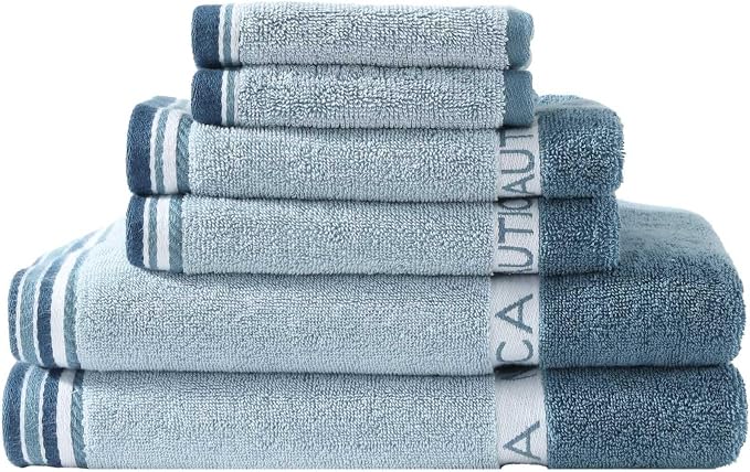 Nautica - Bath Towels, 100% Soft & Absorbent Plush Cotton Towels by Nautica