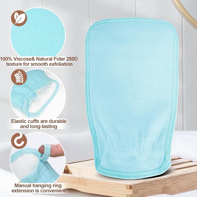 4PCS Durable Body Scrub, Dead Skin Remover & Body Scrubber Exfoliator, Body - Image 4