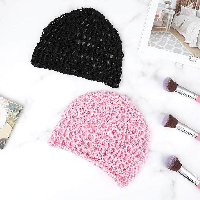 WLLHYF Wig Cap Thick Long Hair Caps Adjustable Net Mesh Braided Weaving Making - Image 4