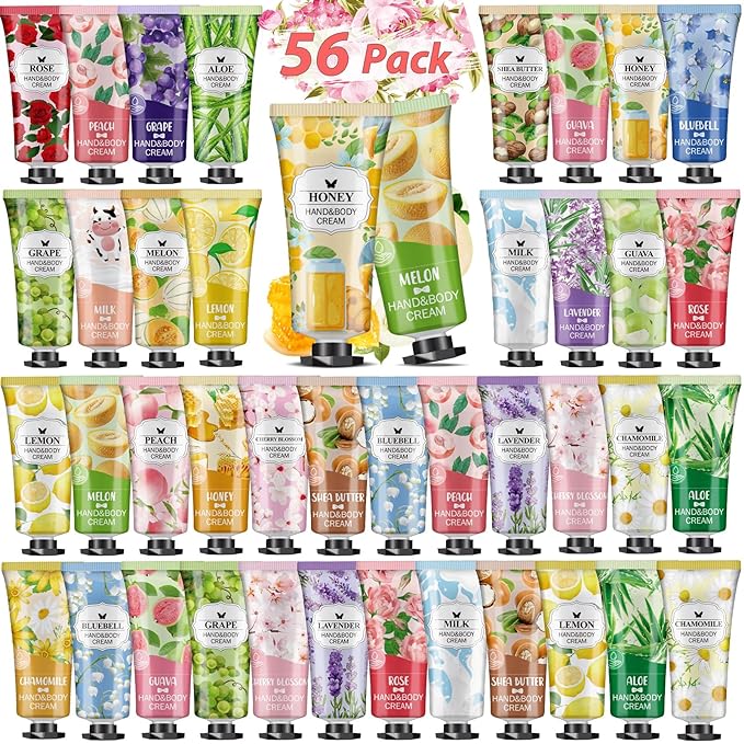 VESPRO 56 Pack Hand Cream Gifts Set, Mothers Day Gifts, Bulk Hand Lotion Travel by VESPRO