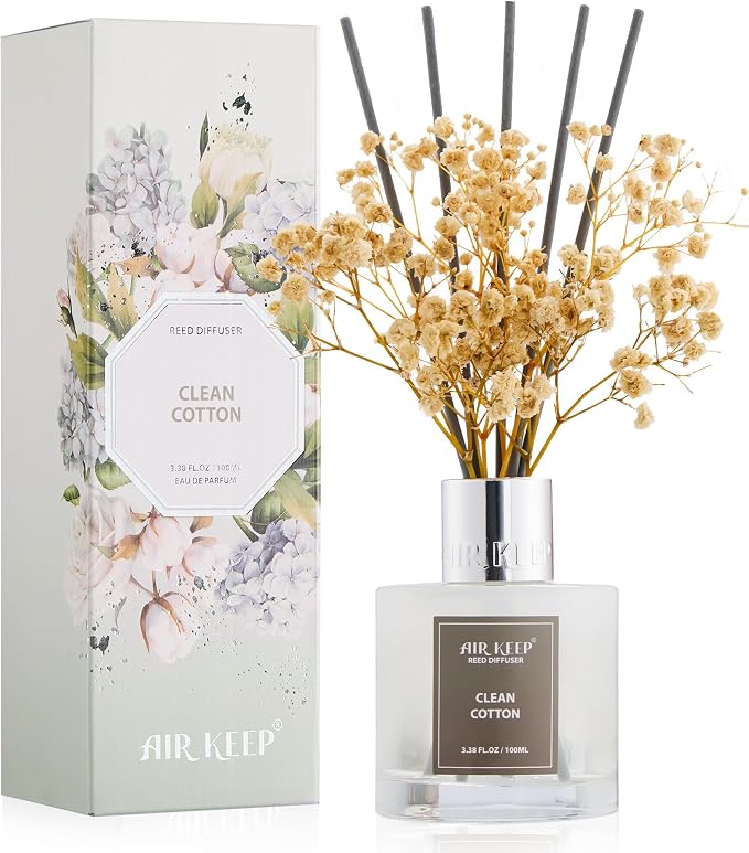 Airkeep Reed Diffuser Set, 3.38 fl oz by Airkeep