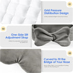 Weighted Eye Mask for Sleeping, Soft Minky Sleep Mask for Side Sleeper - Image 3