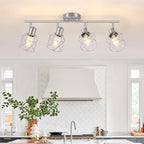 Baocuz 4-Light Kitchen Lighting Fixtures, Adjustable Multi-Directional Brushed by Baocuz