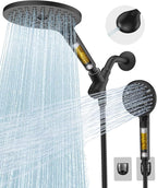 Dual Filtered Shower Heads Combo, High Pressure Rain Shower Head by MakeFit