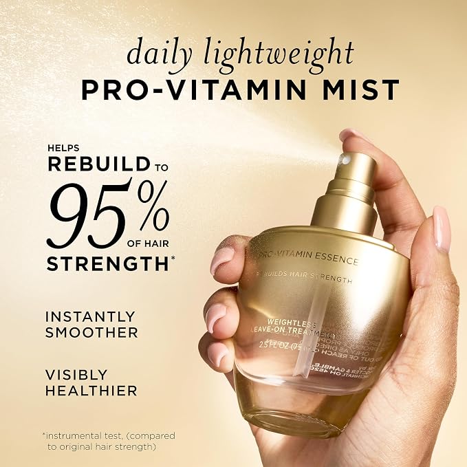 Pantene Pro-Vitamin Essence, Daily Repair Mist, Weightless Leave-On Treatment - Image 2