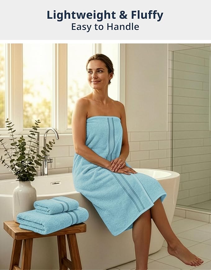 LANE LINEN Luxury Bath Towel Set - Image 2