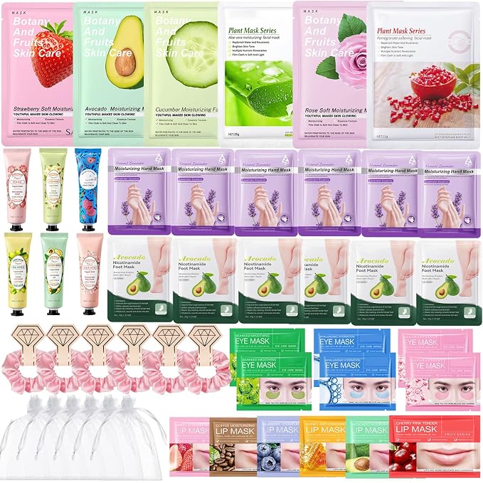 Spa Party Supplies for Women, Spa Party Favors, Facial Masks, Foot Mask by Unknown