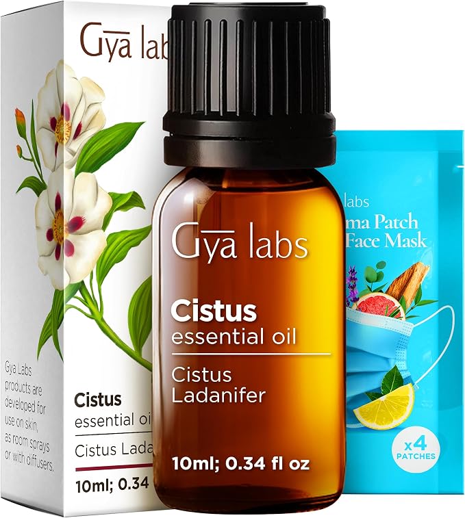 100% Pure Cistus Essential Oil by GyaLabs