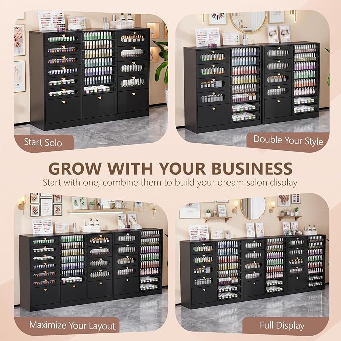 OmySalon Nail Polish Organizer Cabinet - Image 7