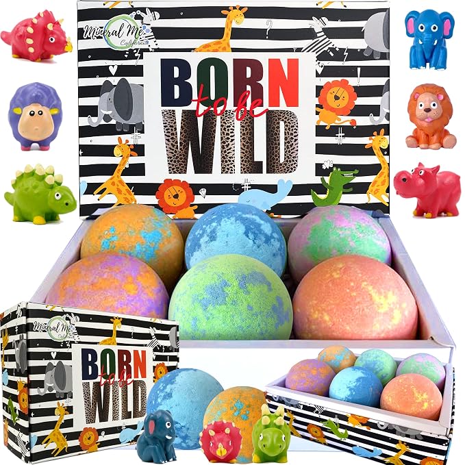 Bath Bombs for Kids with Toys Inside by MineralMeCalifornia