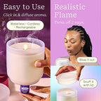 Lifelines Flameless Candle Aromatherapy Essential Oil Diffuser - Image 3