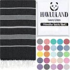 HAVLULAND Turkish Beach Towels, Oversized 40"x72" Turkish Bath Towel, Highly by Havluland