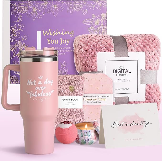 Birthday Gifts for Women – Lavender Spa Gift Basket, Self Care & Get Well Soon by YYEATMA