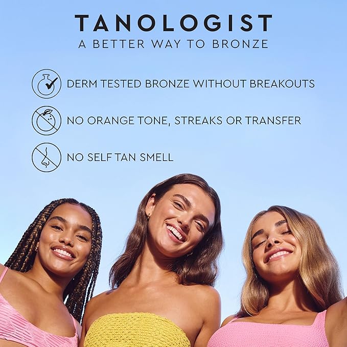 Tanologist Dark Self Tan Water, Streak-Free Tanning Mist, Natural Bronze - Image 4