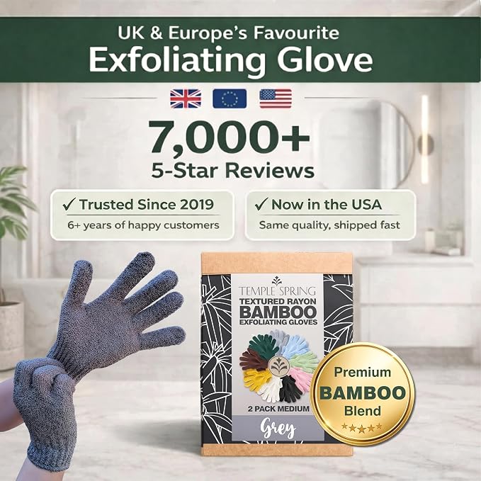 Temple Spring Shower Gloves Exfoliating - Image 7