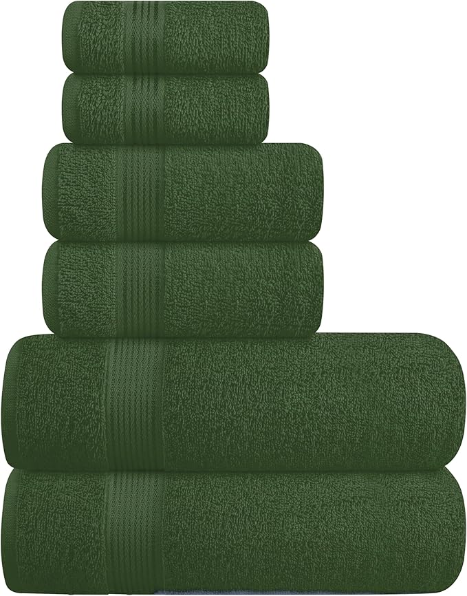 Belizzi Home Ultra Soft 6 Pack Cotton Towel Set, Contains 2 Bath Towels 28x55 by Unknown