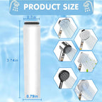 4 Pack Shower Head Filter Replacement Compatible - Image 2