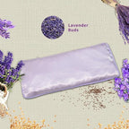 Lavender Eye Pillow, Hot or Cold Weighted Satin Eye Mask, Microwaveable Moist - Image 4