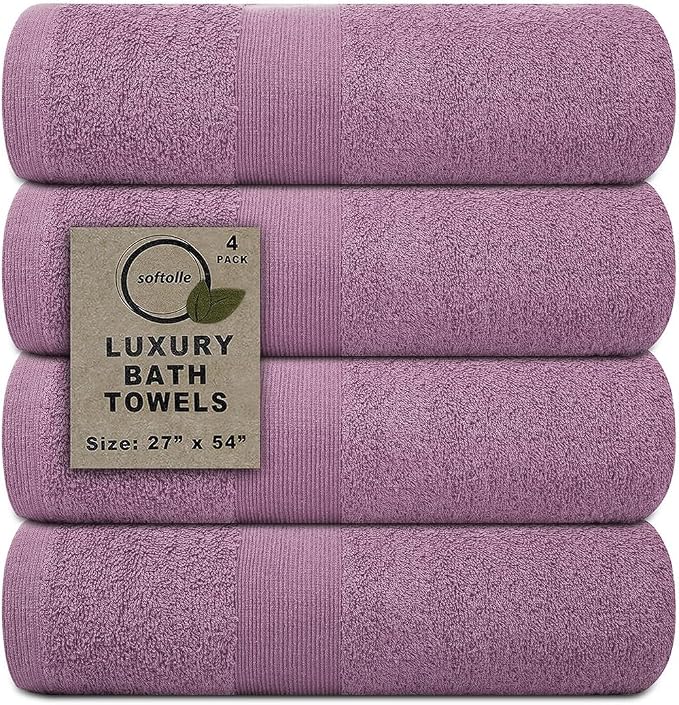 Softolle Luxury Bath Towels Set of 4 | Towels by Softolle