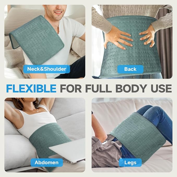 GOTCOZY Heating Pad for Back Pain Relief & Cramps, Electric Heating Pads for - Image 2