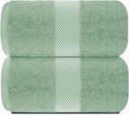 White Classic Luxury Bath Sheet Towels Extra Large | Highly Absorbent Hotel spa - Image 2