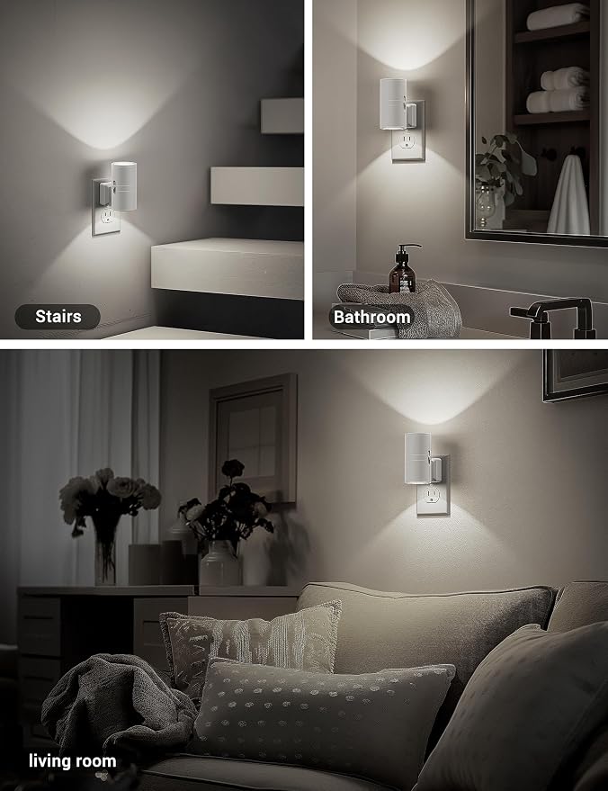 JandCase Night Lights Plug into Wall, Dimmable Night Light Plug in, Modern - Image 5