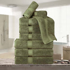 Superior Egyptian Cotton Pile 9 Piece Towel Set, Includes 3 Bath, 3 Hand by SUPERIOR