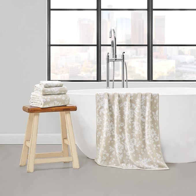 Lucky Brand Folk Floral 6 Piece Bath Towel Set - Image 6