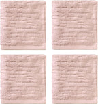 SKL Home CloudSoft 100% Cotton Luxury 4-Piece Washcloth Set, 520 GSM, Ultra - Image 2