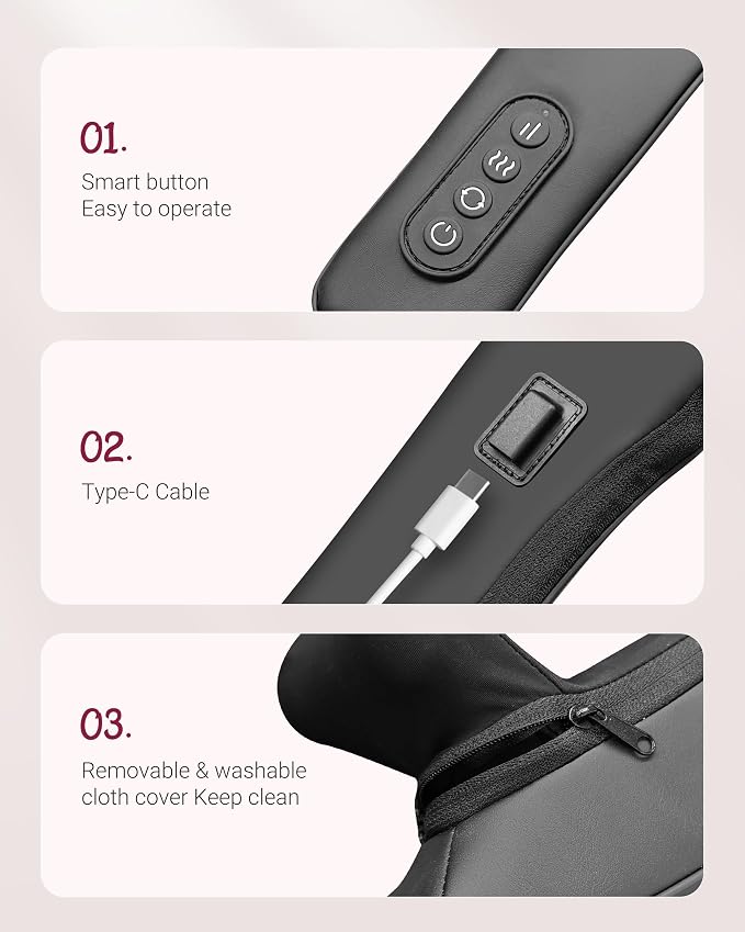 Cordless Neck Massager with Heat - Image 6