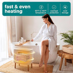 SereneLife Rectangular Towel Warmer Bucket, Large Capacity Blanket and Towel - Image 7