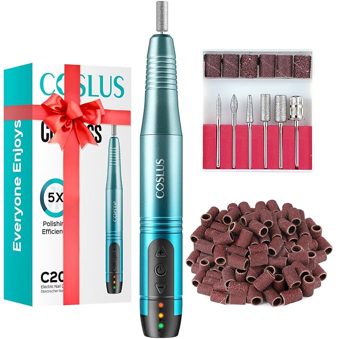 COSLUS C20 Cordless Nail Drill Electric File: Professional by COSLUS