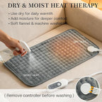 Heating Pad for Back Pain & Period Cramps, Moist Heated Pad for Abdomen - Image 5