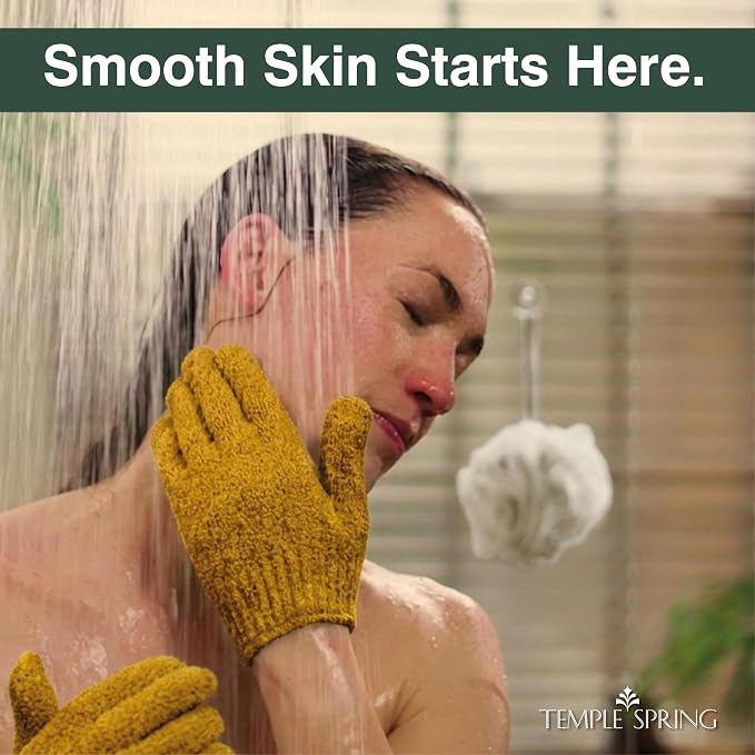 Temple Spring Shower Gloves Exfoliating - Image 3