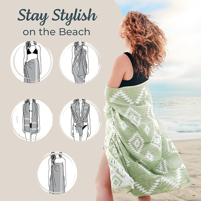 Turkish Towels Beach Towels Oversized Beach Towels - Image 4
