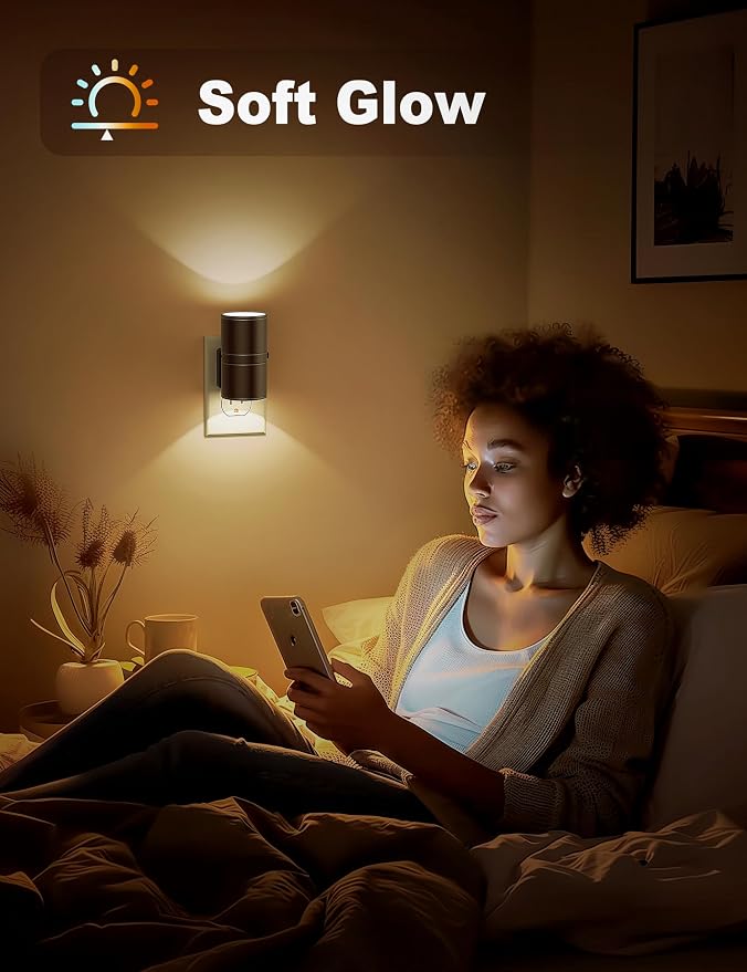 Night Lights Plug into Wall, Dimmable Night Light Plug in, Modern Night Lights - Image 4