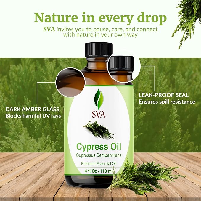 SVA Cypress Essential Oil – 4 Fl Oz – 100% Natural Cypress Oil - Image 7