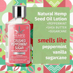 Hempz Mini Crushed Peppermint Sugar Herbal Body Lotion, Moisturizer - Image 3