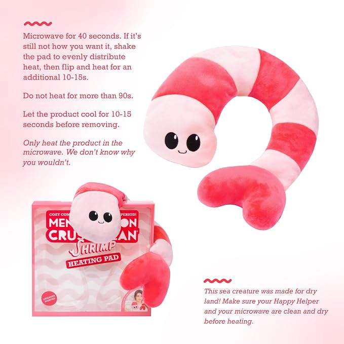Happy Helper Menstruation Crustacean Shrimp by Relatable, Microwavable Heating - Image 4